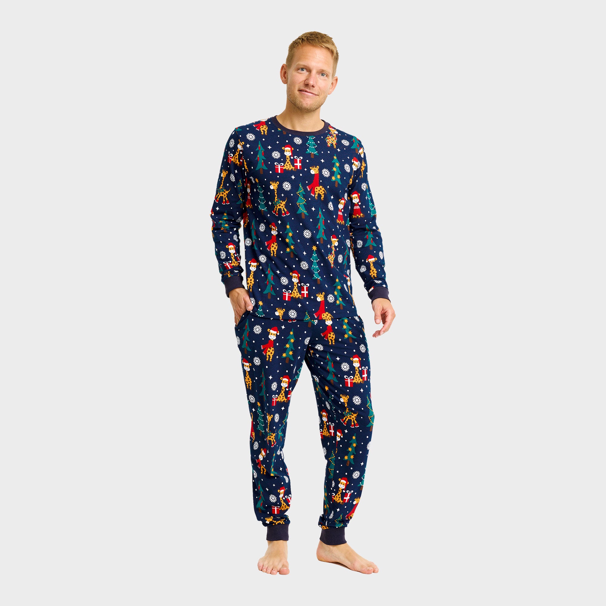 Giraffens julepyjamas - Herre.